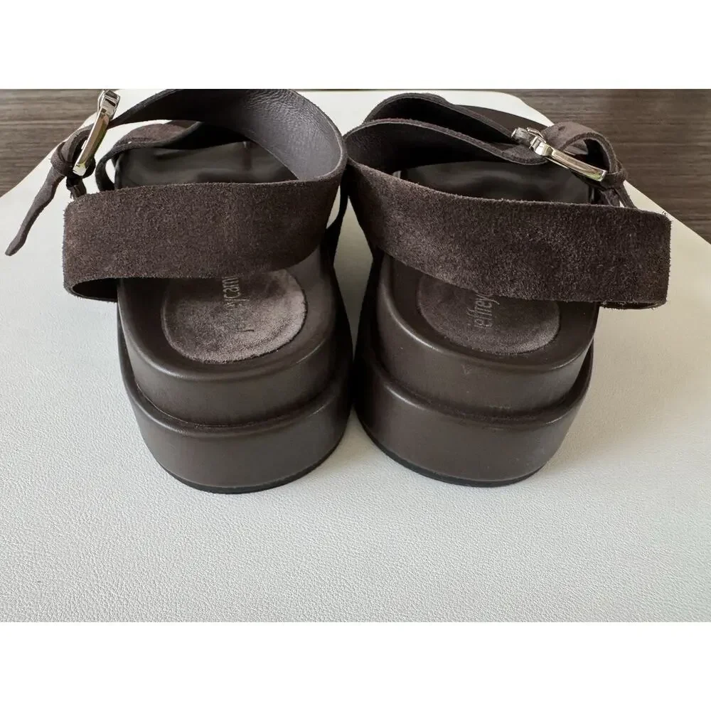 Jeffrey Campbell Suede Sandals Women’s 9.5 Cocoa Brown Platform Anthropologie